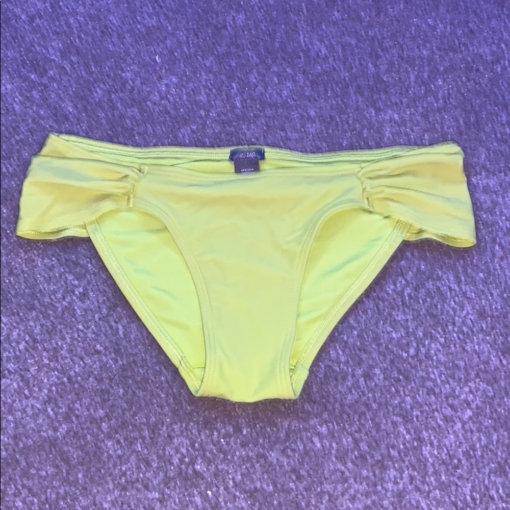 Aerie Neon yellow/green bikini bottoms.